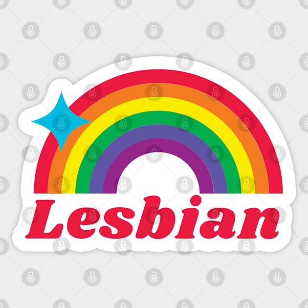 Lesbian - pride Rainbow Sticker by euheincaio